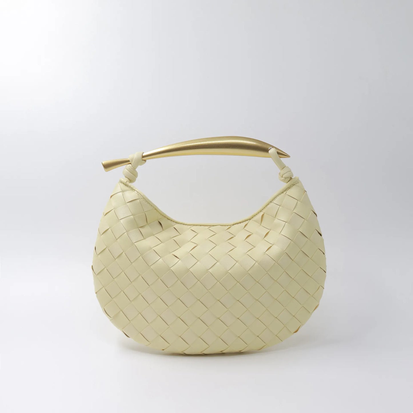 Large Capacity Leather Woven Tote Bag