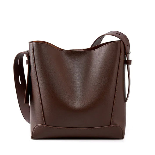 Genuine Cowhide Leather Shoulder Bag Women