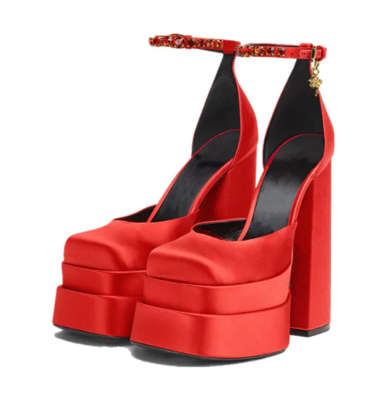 Pointed Slingback Baotou Stiletto Heels