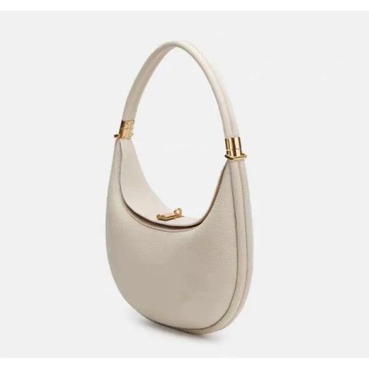 Leather Medium Oval Commuter Shoulder Bag