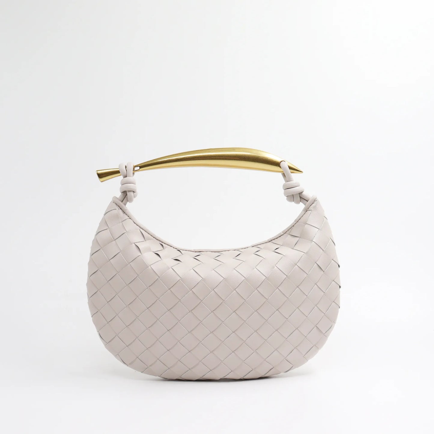 Large Capacity Leather Woven Tote Bag