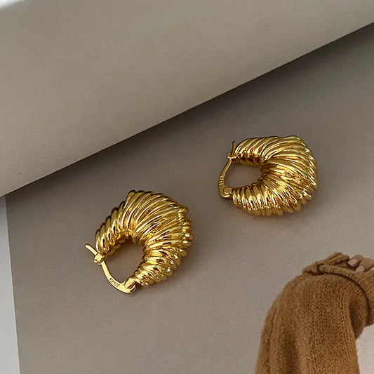 18K Gold-Plated U-Shaped Earrings