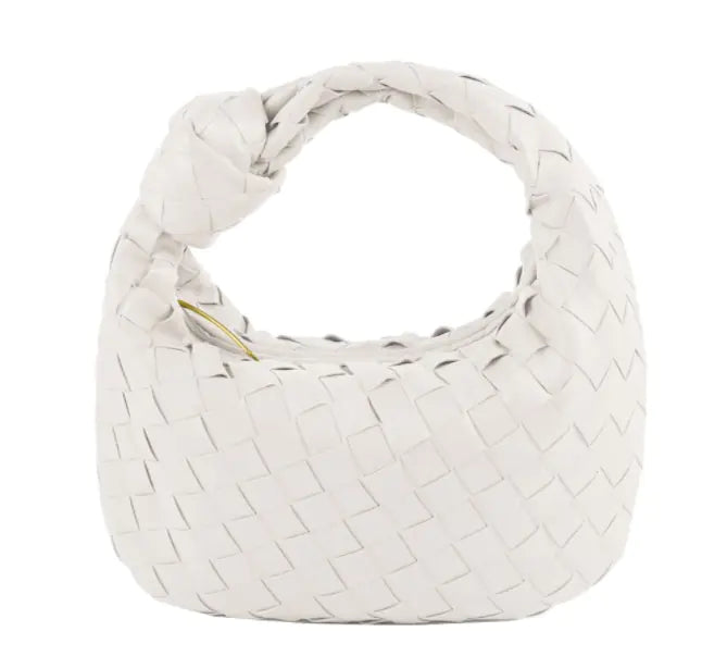 Trendy Cowhide Woven Leather Shoulder Bag