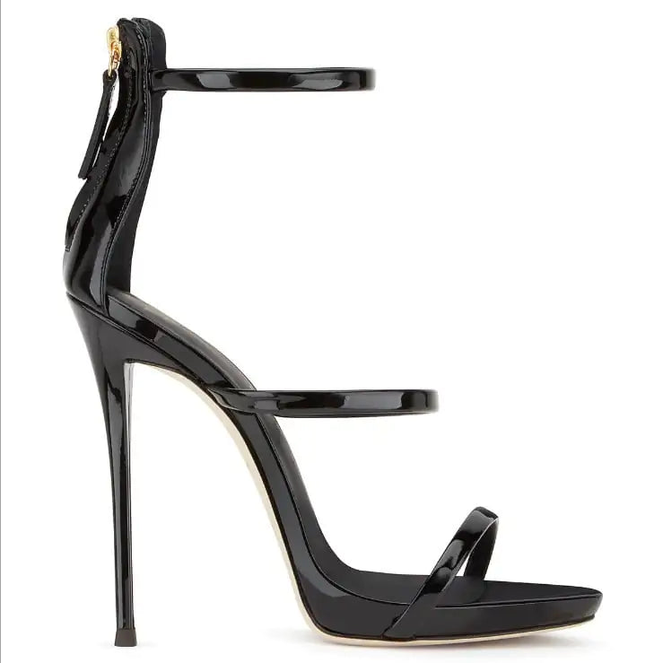 Patent Leather Catwalk High Heel Sandals