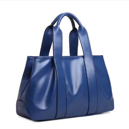 Spacious PU Leather Shoulder Crossbody Bag