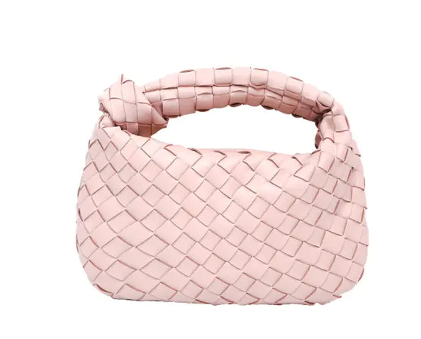 Trendy Cowhide Woven Leather Shoulder Bag