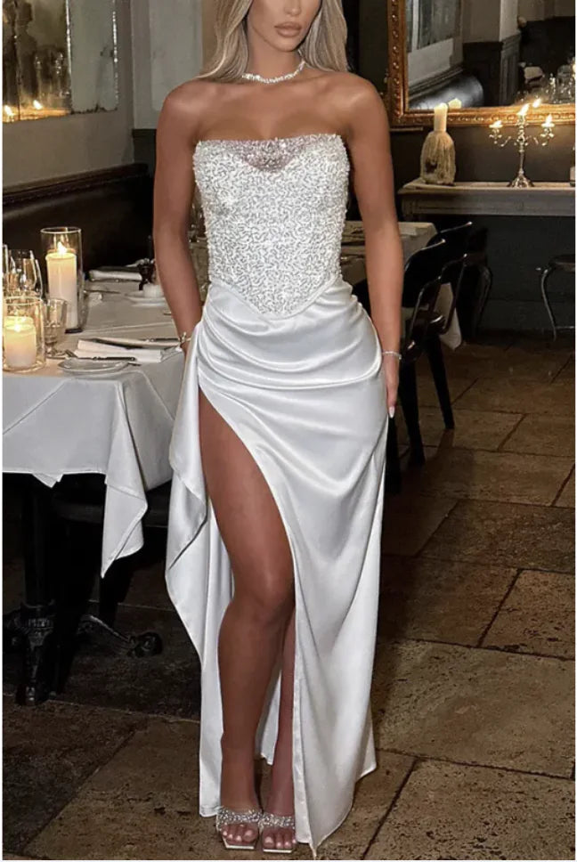 Elegant Sequin Split Birthday/Party Dress