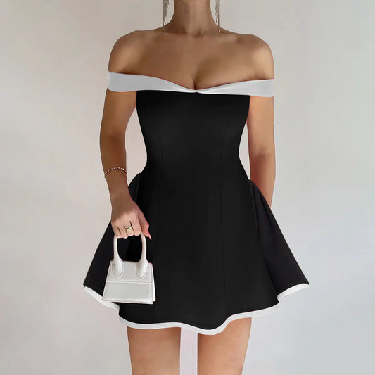 Elegant Strapless Tube Top Slim Dress