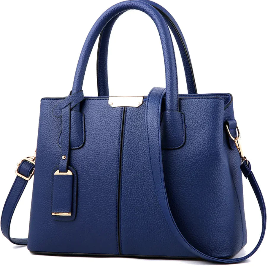 Litchi-Texture PU Single Shoulder Handbag