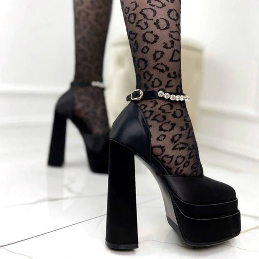 Pointed Slingback Baotou Stiletto Heels