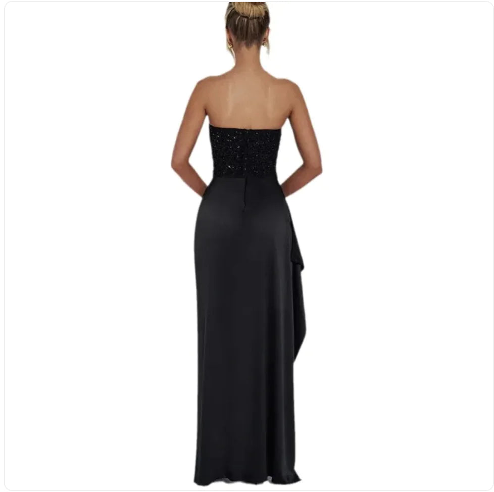 Elegant Sequin Split Birthday/Party Dress