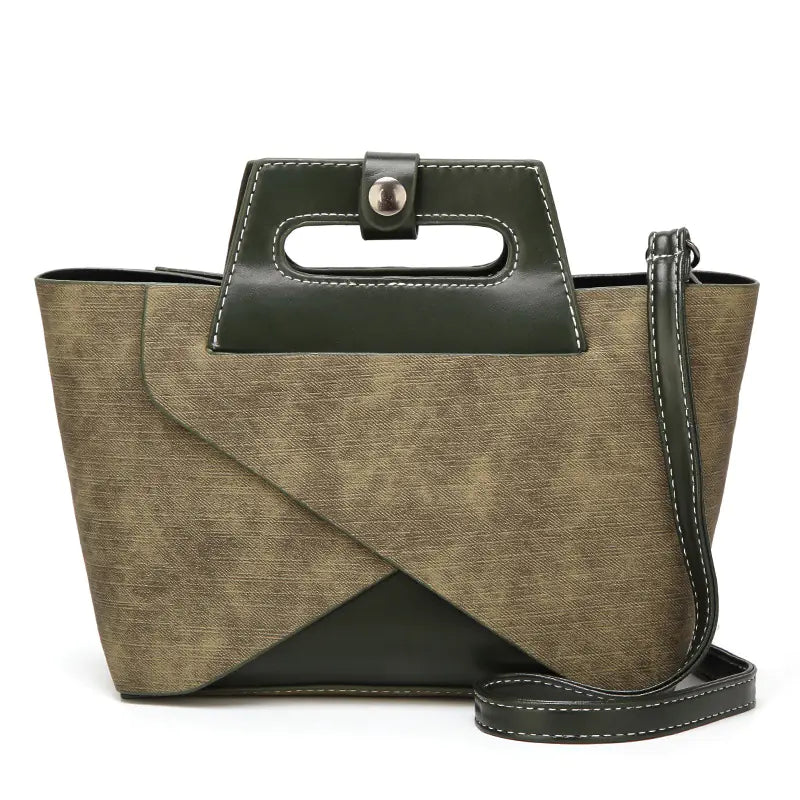 Luggage-Style Mini Square Crossbody Bag