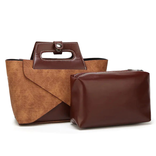 Luggage-Style Mini Square Crossbody Bag