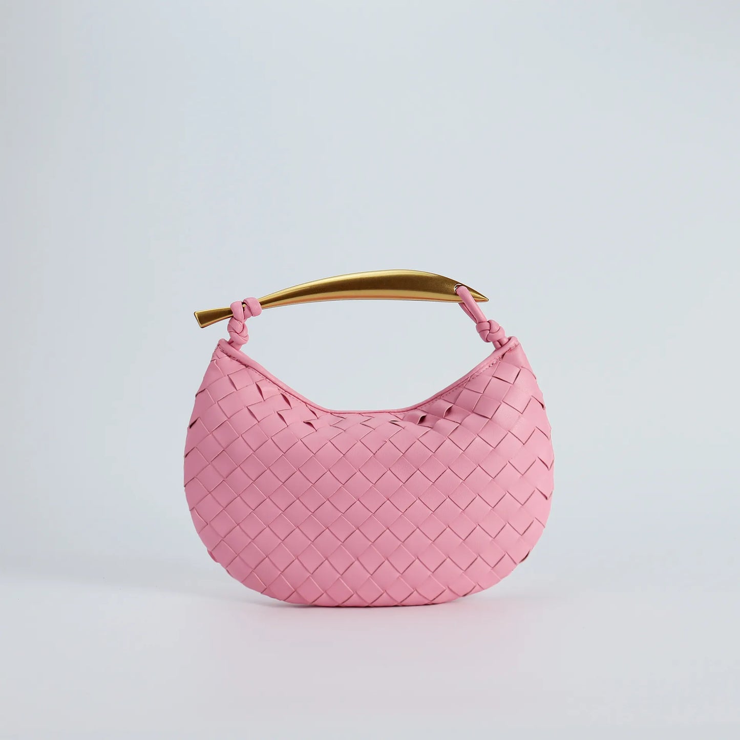 Large Capacity Leather Woven Tote Bag