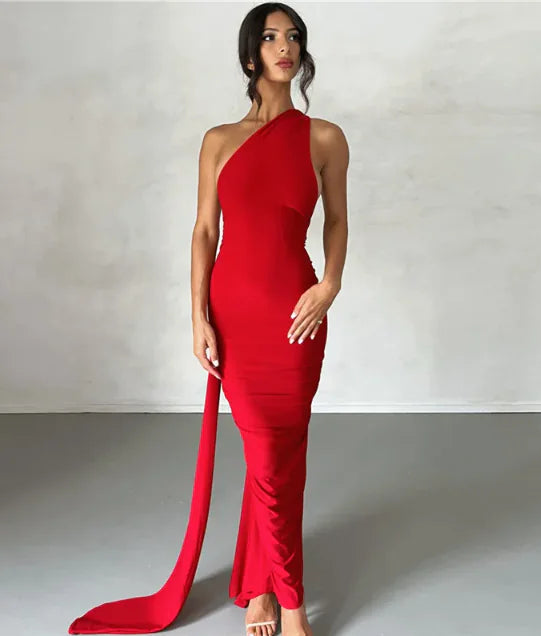 Backless Halter Lace Up Sheath Dress