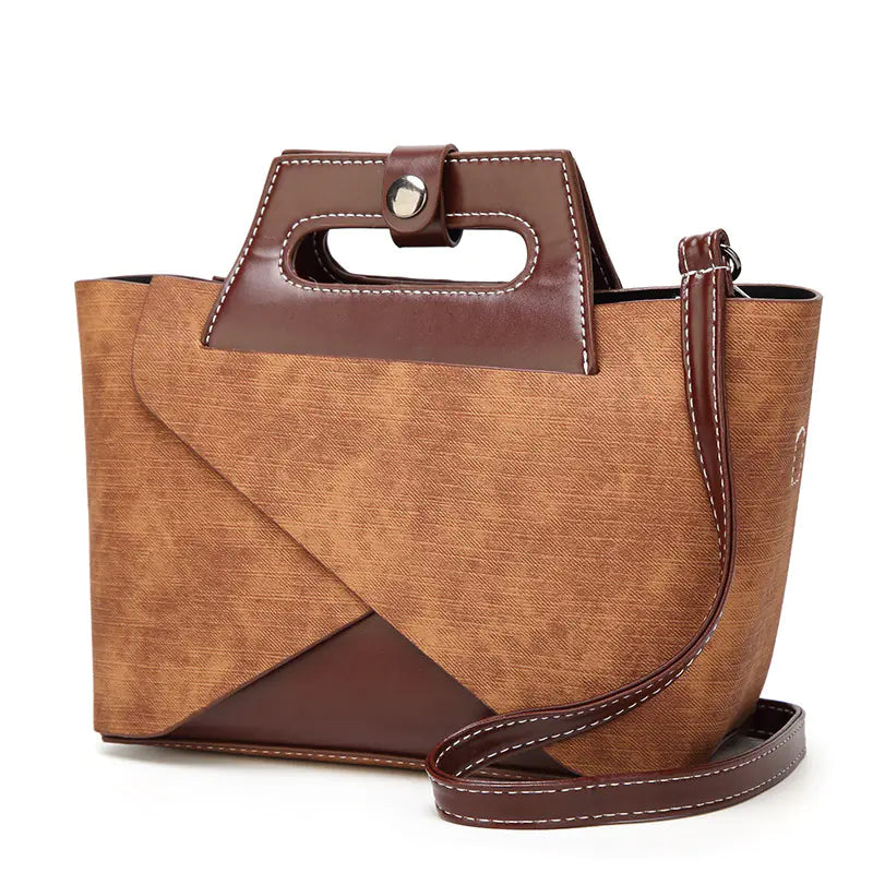 Luggage-Style Mini Square Crossbody Bag