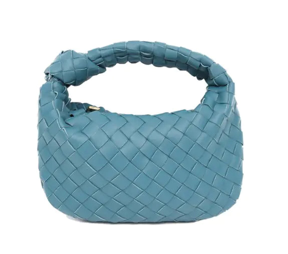 Trendy Cowhide Woven Leather Shoulder Bag