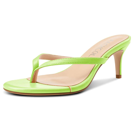 Backless Thong 2.6-Inch Kitten Heel Slides