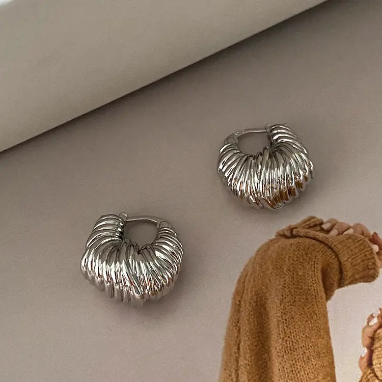 18K Gold-Plated U-Shaped Earrings