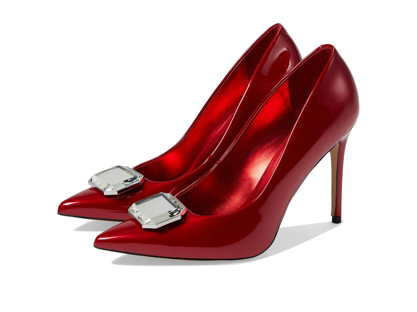 Bold Red Faras Stiletto Pumps for Women