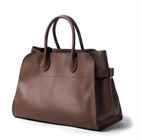 Urban Simplicity Genuine Leather Large Tote Bag