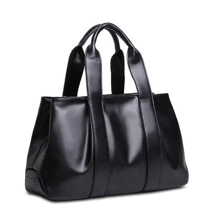 Spacious PU Leather Shoulder Crossbody Bag