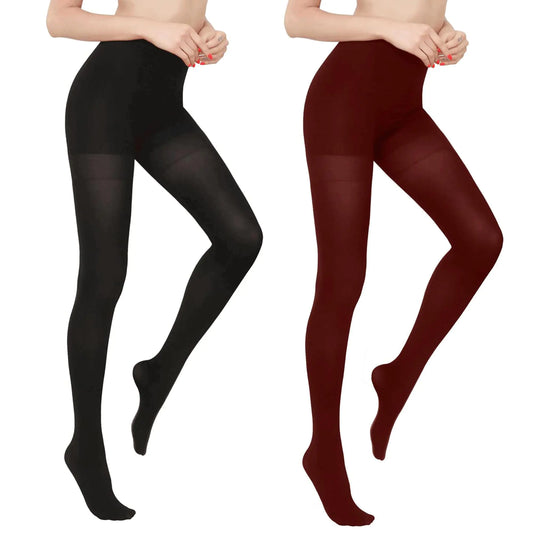 High Waist Slimming Control Top Tights Women