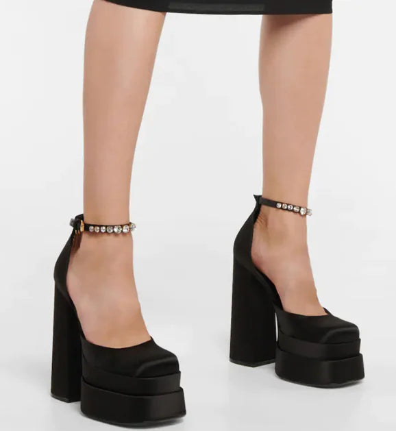 Pointed Slingback Baotou Stiletto Heels