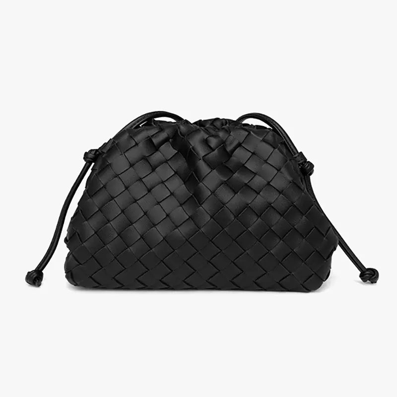 Woven Cloud Mini Dumpling Shoulder Bag