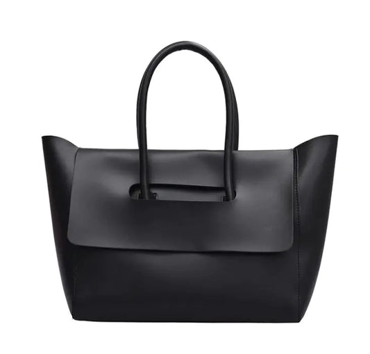 Large Capacity PU Leather Shoulder Handbag