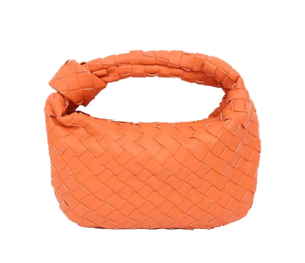 Trendy Cowhide Woven Leather Shoulder Bag