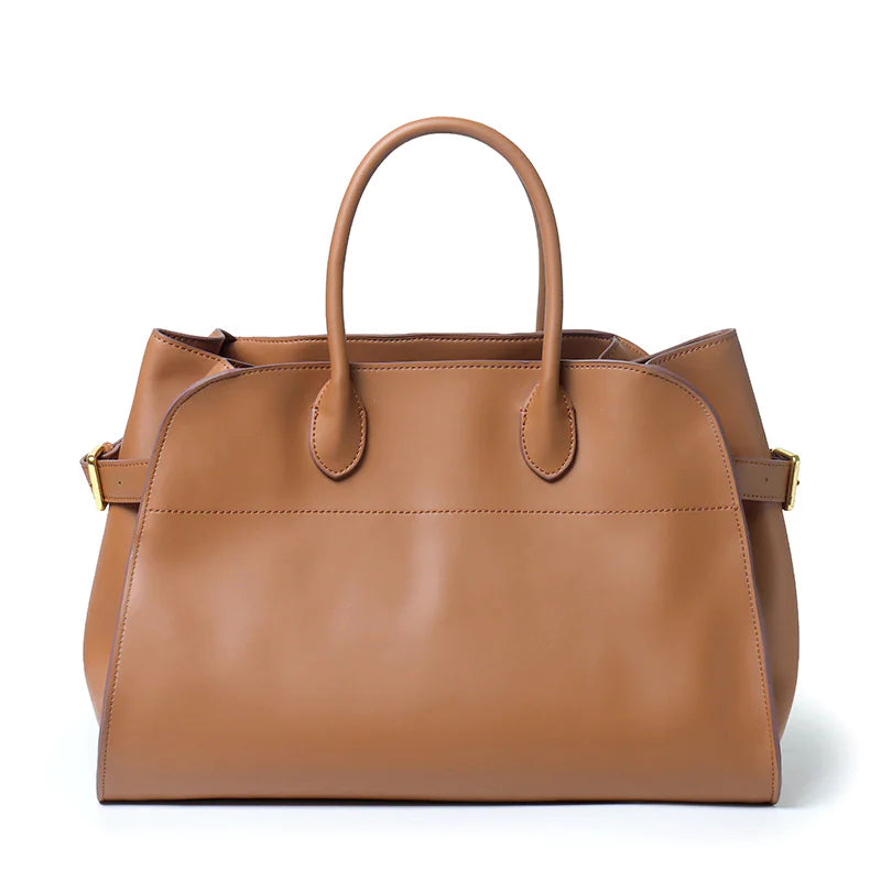 Urban Simplicity Genuine Leather Large Tote Bag