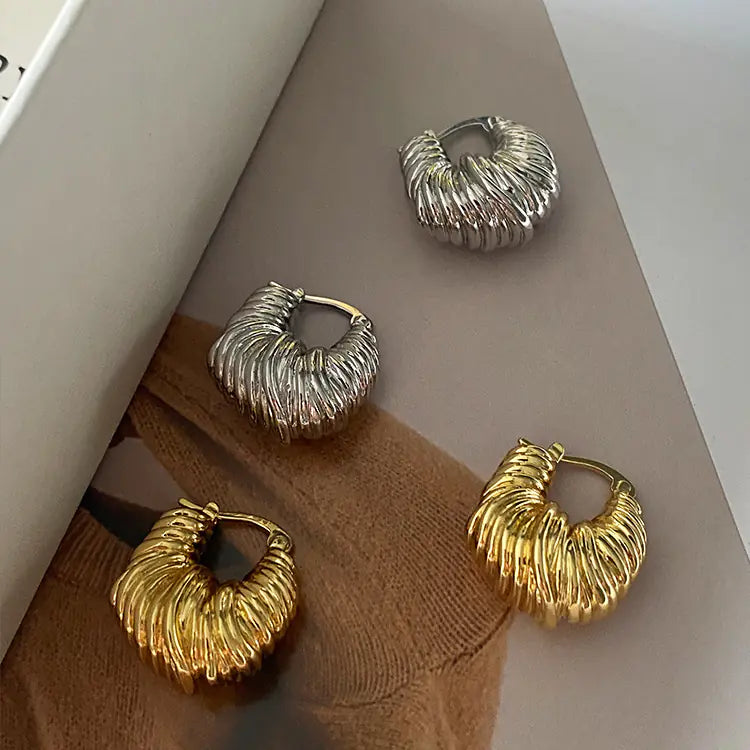 18K Gold-Plated U-Shaped Earrings