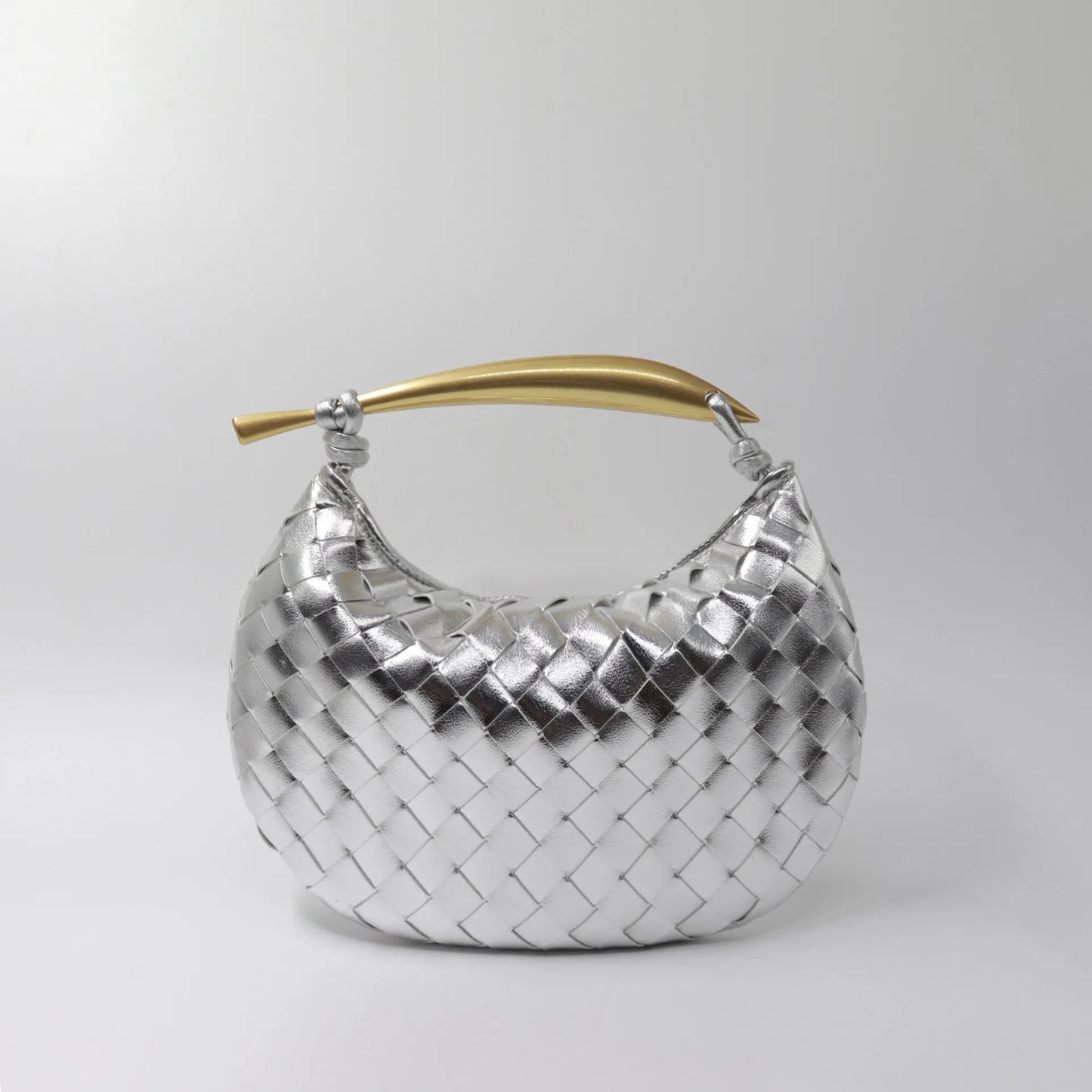 Large Capacity Leather Woven Tote Bag