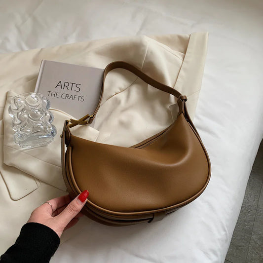 Textured Minimalist One-Shoulder Everyday Bag