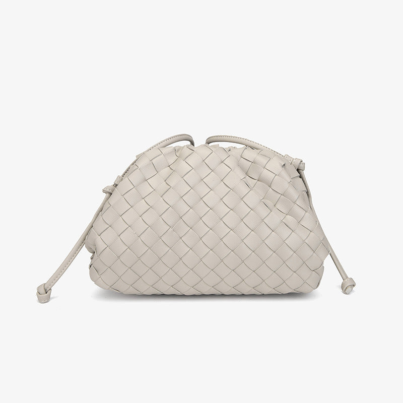 Woven Cloud Mini Dumpling Shoulder Bag