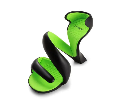 Serpent Strap Round-Toe Stiletto Heels