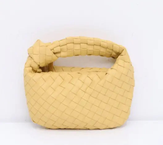 Trendy Cowhide Woven Leather Shoulder Bag