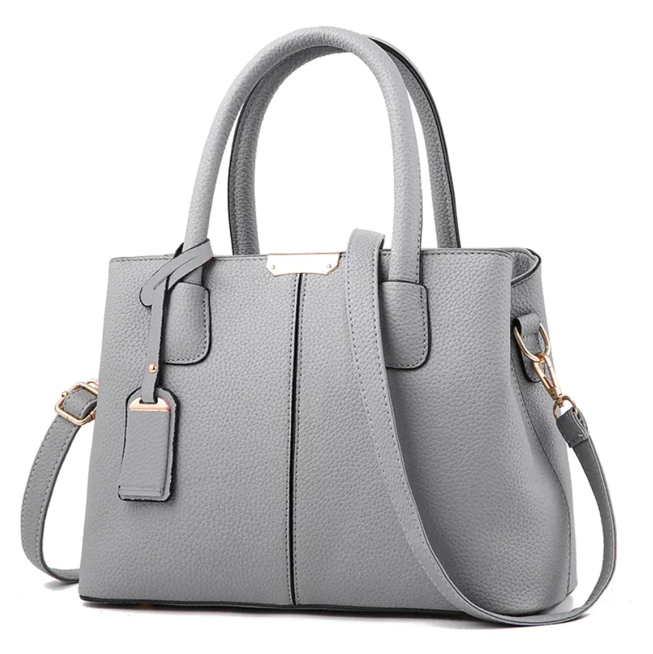 Litchi-Texture PU Single Shoulder Handbag