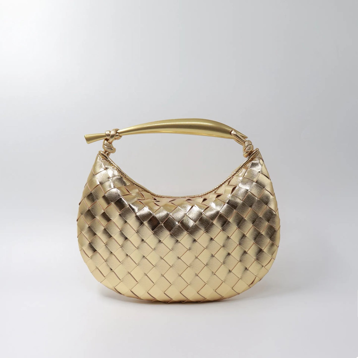 Large Capacity Leather Woven Tote Bag