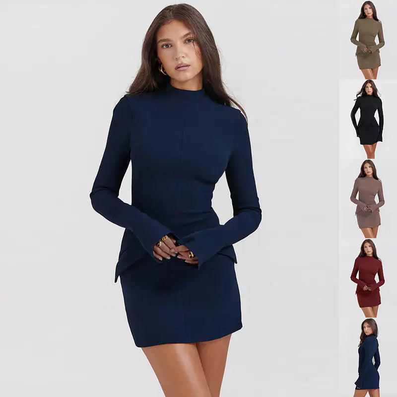 Slim Fit Long-Sleeve Bodycon Dress