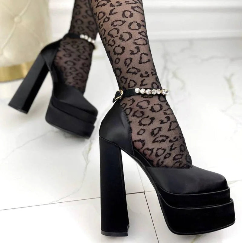 Pointed Slingback Baotou Stiletto Heels