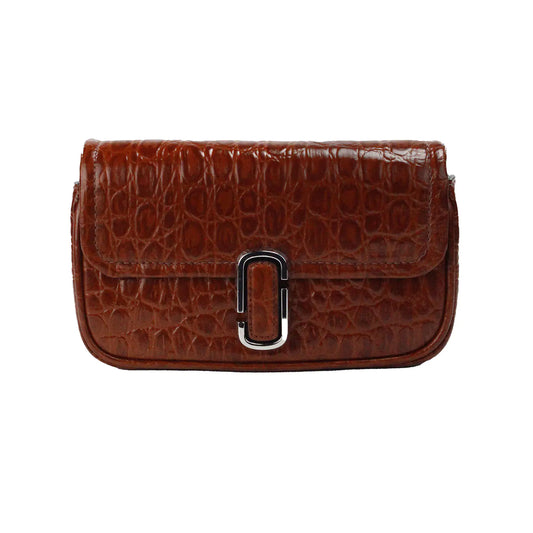 Marc Jacobs Mini Brown Embossed Shoulder Bag