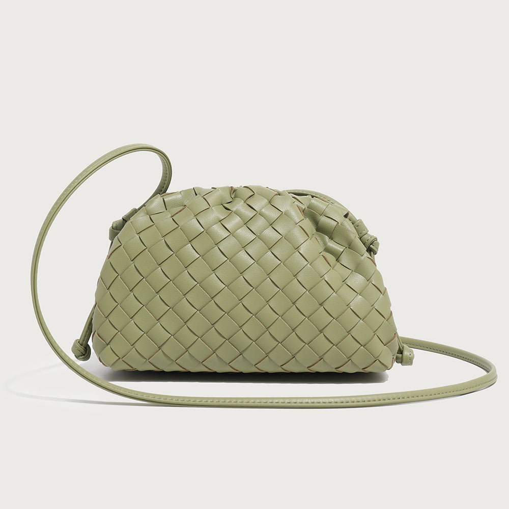 Woven Cloud Mini Dumpling Shoulder Bag