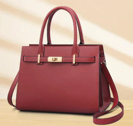 Riveted PU One-Shoulder Messenger Bag