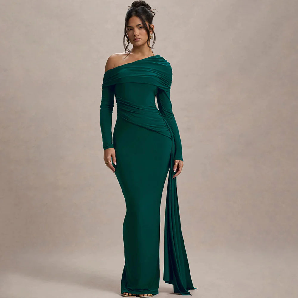 Chic Pleated Ribbon Sheath Dress