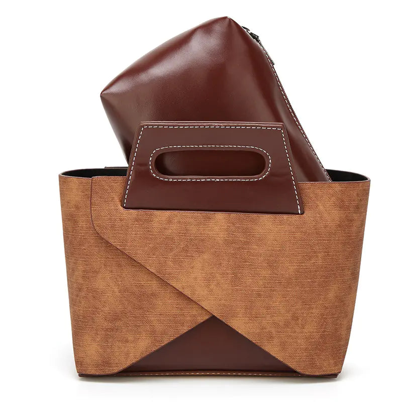 Luggage-Style Mini Square Crossbody Bag