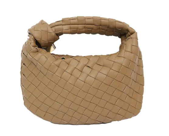 Trendy Cowhide Woven Leather Shoulder Bag