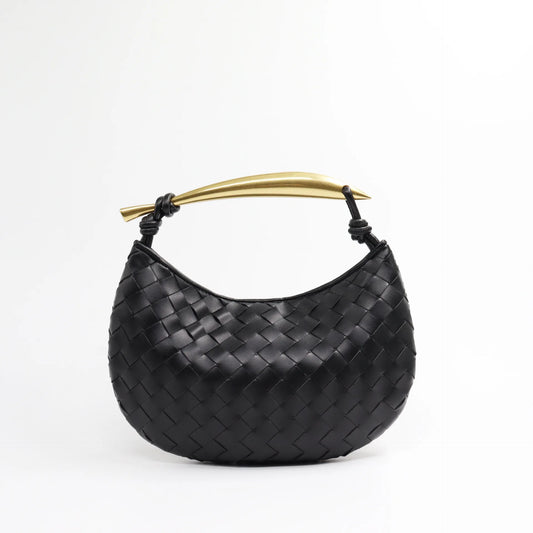 Large Capacity Leather Woven Tote Bag