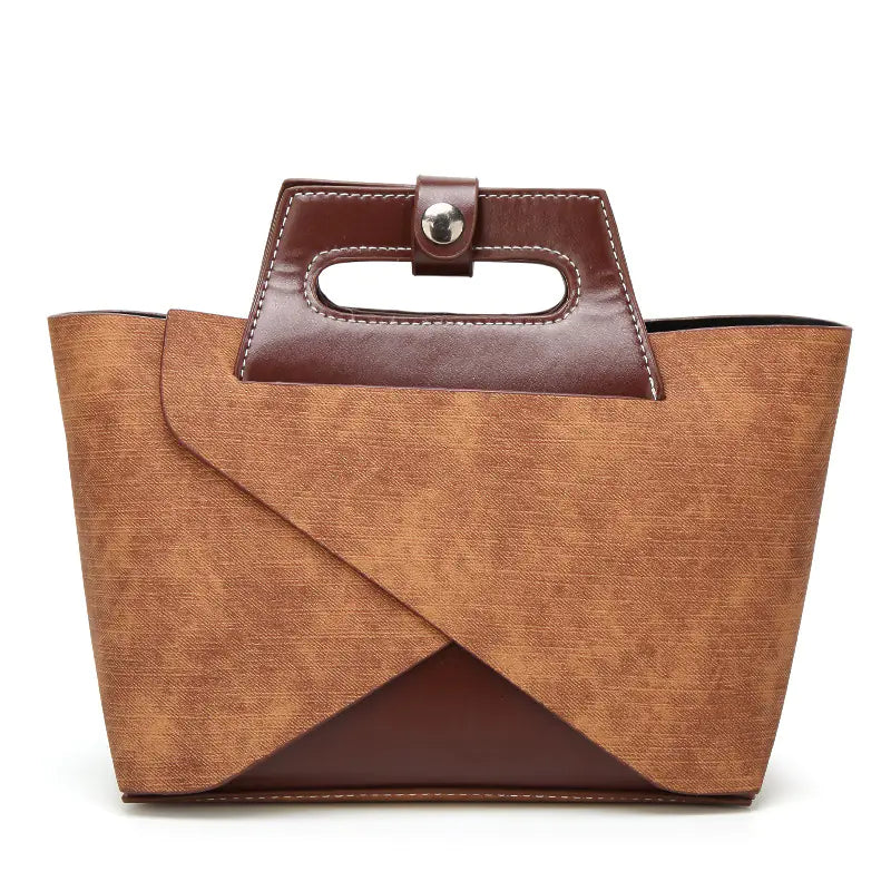 Luggage-Style Mini Square Crossbody Bag